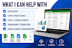 do fast and accurate data entry, copy paste, excel, and google sheets