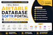 setup airtable database, airtable automation, softr client portal and automation