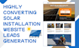 design highly converting solar installation website