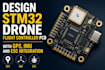 design stm32 drone flight controller pcb with gps, imu and esc integration