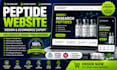 build supplement website, peptide ecommerce website, design peptide website