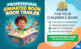 create a professional animated book trailer for your childrens book