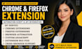develop chrome firefox browser extension automation script API