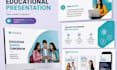 design academic powerpoint  presentation,  and elearning presentation