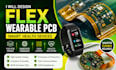 design flex wearable pcb, smart health device, flex layout and embedded firmware