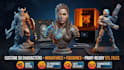 sculpt custom 3d characters, miniatures, figurines printable stl files