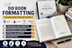 do book formatting,  design ebook in google doc, atticus indesign, vellum kdp