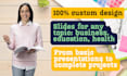 design modern powerpoint and canva presentation slides