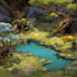 create game environment 2d and 3d for concept art