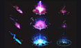 create pixel art vfx, spell effects, attack animation   spritesheet game assets