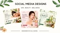 design social media posts and wellness brands