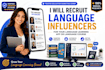 recruit language learning influencers for your app or language course