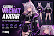 create custom 3d vrchat avatar models, vtuber model for your virtual world