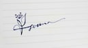 create artistic flower signature