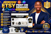 create professional etsy pod designs and canva mockups