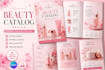 create beauty catalog design canva adobe skincare brochure pdf