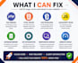 fix PHP, HTML, CSS and javascript bugs