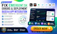 fix emergent sh errors app deployment base44 app integration supabase emergent s