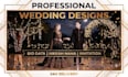 luxury wedding invitation, nikkah nama and wedding biodata card