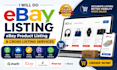 do ebay listing, ebay product listing and cross listing services