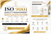 create an iso 9001 quality management system documentation