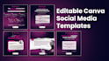 create editable canva social media templates
