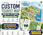 design custom tourist map travel map city guide and illustrated map