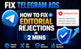 fix telegram ads, telegram destination, telegram ads error, telegram ads issues