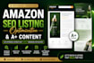 write amazon SEO product listing optimization and a plus content