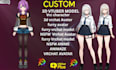 setup vtuber avatar, animaze rigging and obs studio streaming