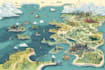 do vector map illustration and event map
