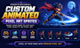 create custom animated pixel art sprites