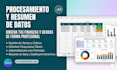 procesar, resumir datos y crear dashboards