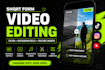do tiktkok, instagram reel editing with animated captions
