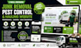 design junk removal website, junk removal, pest control website, hauling website