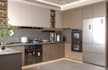 design commercial grade 3d kitchen modeling, quartz countertop,marble backsplash