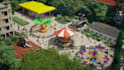 design realistic 3d amusement park, entertainment centers with realistic render