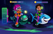 mobile game UI UX and character design