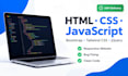 build rebuild debug custom responsive website, HTML CSS js bootstrap