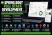 develop full stack spring boot and react web applications