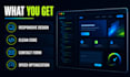 build a responsive HTML CSS javascript landing page
