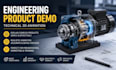 create engineering product demo and technical 3d animation