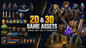 design 2d and 3d game assets and game UI