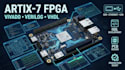 design artix 7 fpga development board using vivado verilog vhdl pcb