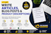 write SEO articles in arabic and english