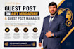publish guest posts on high authority websites