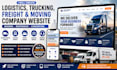 create logistics website, trucking website, freight website, moving company