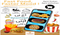design fast food poster and restaurant flyer