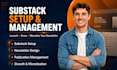 fully setup substack account manage substack newsletter design substack expert