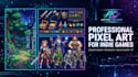 create custom 2d pixel art game assets